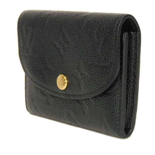 LOUIS VUITTON Bifold Wallet M81455 Implant leather (monogram embossed) Noir Monogram Unplant Portomone Rosary