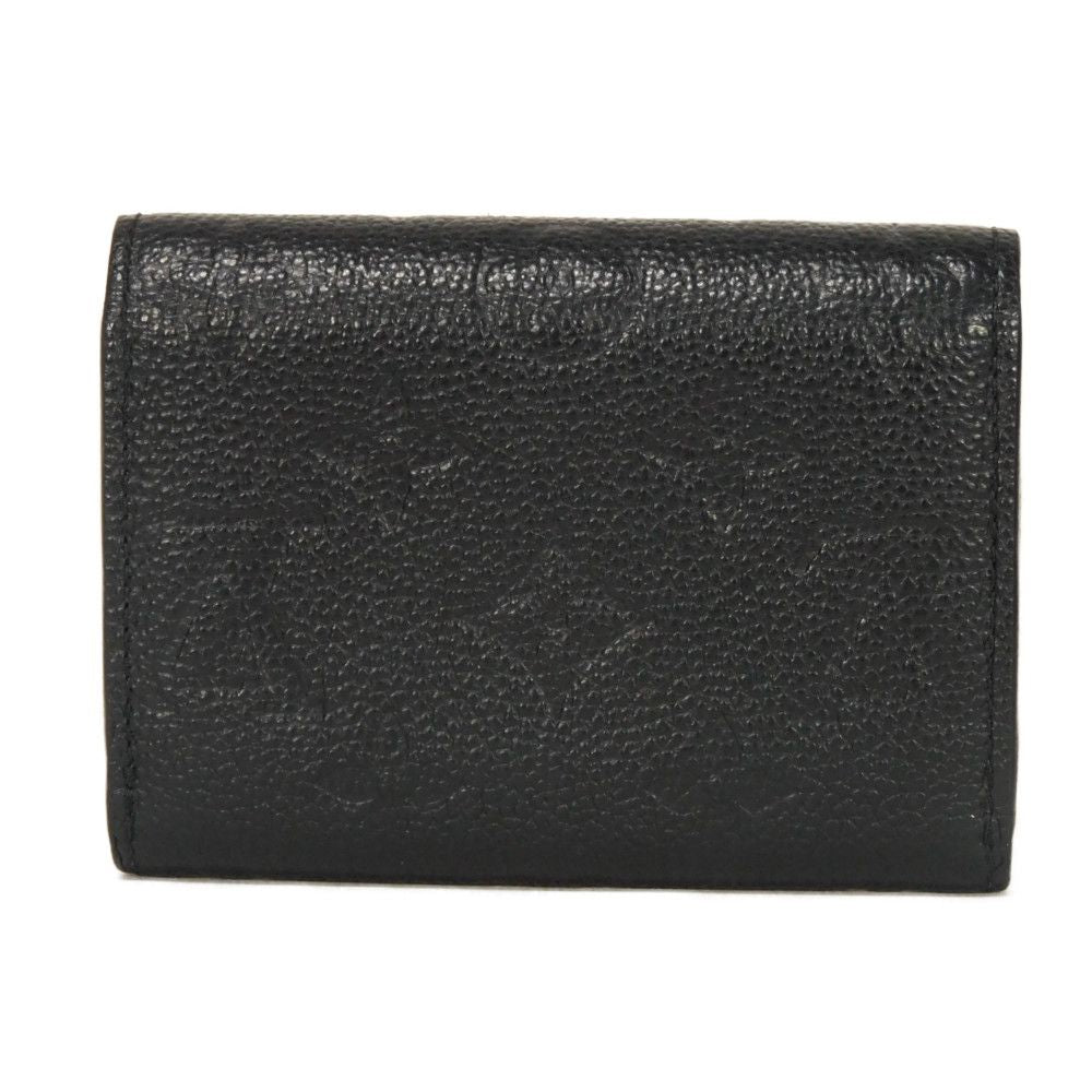 LOUIS VUITTON Bifold Wallet M81455 Implant leather (monogram embossed) Noir Monogram Unplant Portomone Rosary