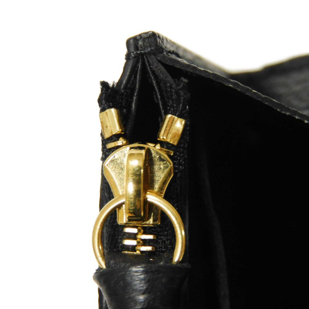 LOUIS VUITTON Bifold Wallet M81455 Implant leather (monogram embossed) Noir Monogram Unplant Portomone Rosary