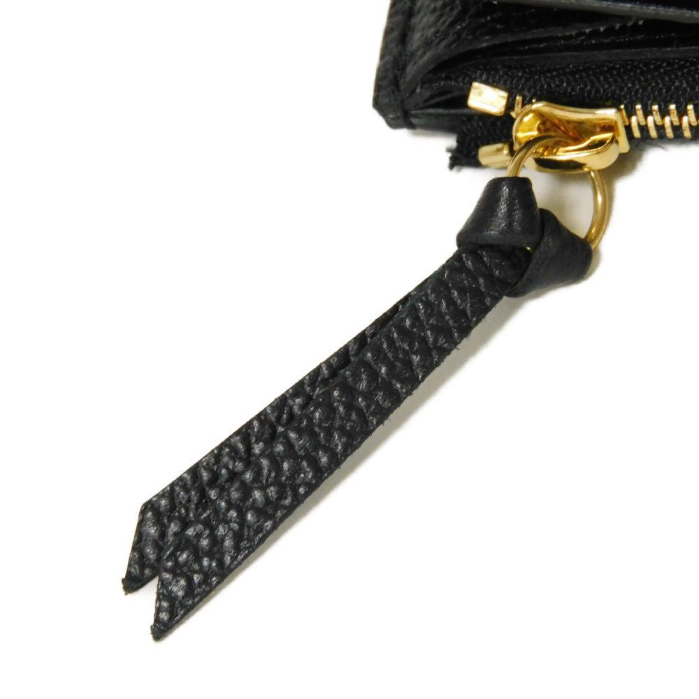 LOUIS VUITTON Bifold Wallet M81455 Implant leather (monogram embossed) Noir Monogram Unplant Portomone Rosary