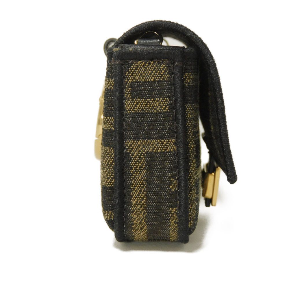 FENDI Shoulder Bag 7AR844 A6V5 F17U4 fabric Brown FF logo Nano Bucket Bag Charm