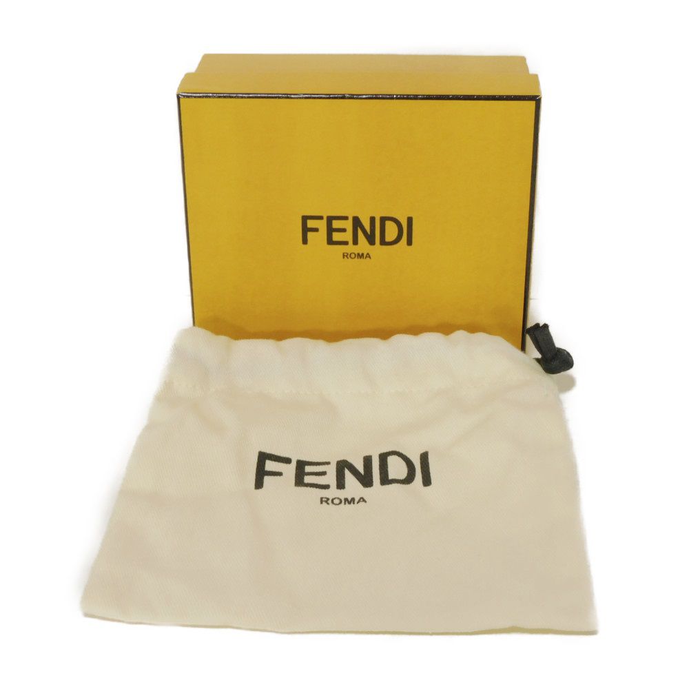 FENDI Shoulder Bag 7AR844 A6V5 F17U4 fabric Brown FF logo Nano Bucket Bag Charm