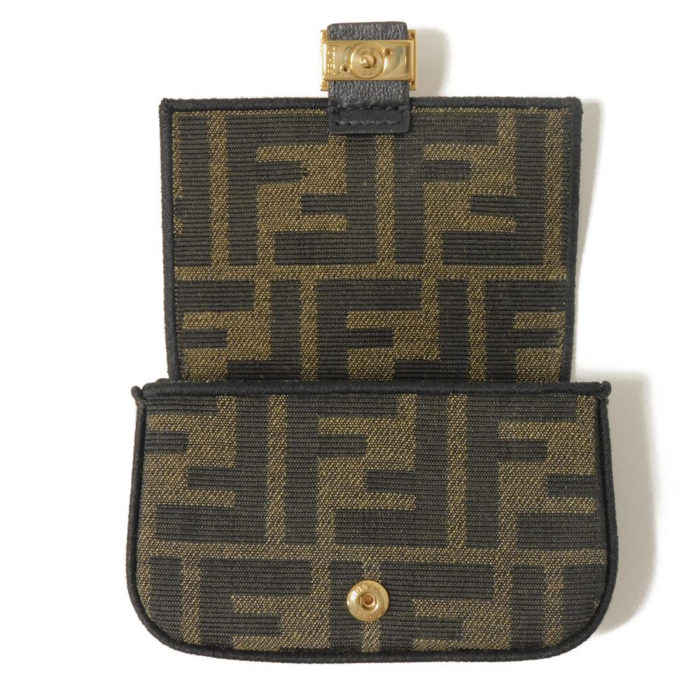 FENDI Shoulder Bag 7AR844 A6V5 F17U4 fabric Brown FF logo Nano Bucket Bag Charm