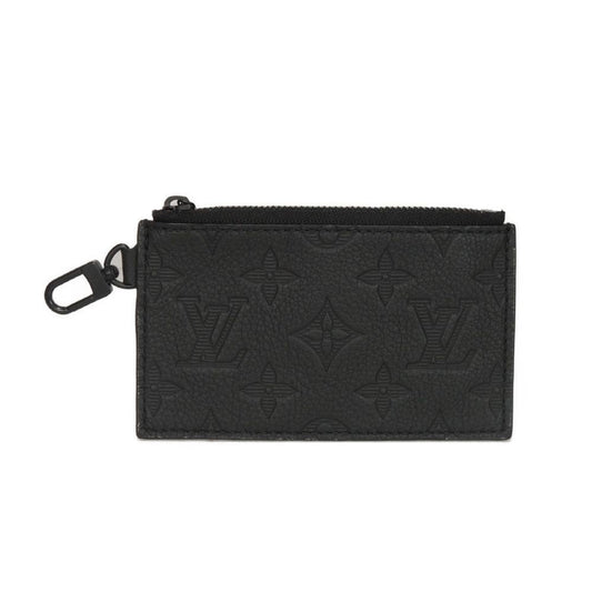 LOUIS VUITTON Coin case M81115 Shadow leather (monogram embossing) Noir Monogram shadow Gaston Wearable Wallet Coin Pocket Only