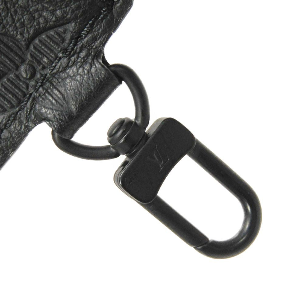 LOUIS VUITTON Coin case M81115 Shadow leather (monogram embossing) Noir Monogram shadow Gaston Wearable Wallet Coin Pocket Only