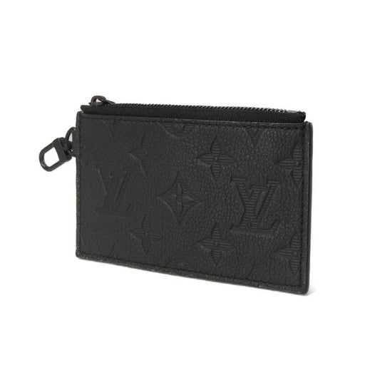 LOUIS VUITTON Coin case M81115 Shadow leather (monogram embossing) Noir Monogram shadow Gaston Wearable Wallet Coin Pocket Only