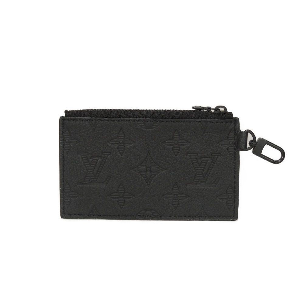 LOUIS VUITTON Coin case M81115 Shadow leather (monogram embossing) Noir Monogram shadow Gaston Wearable Wallet Coin Pocket Only