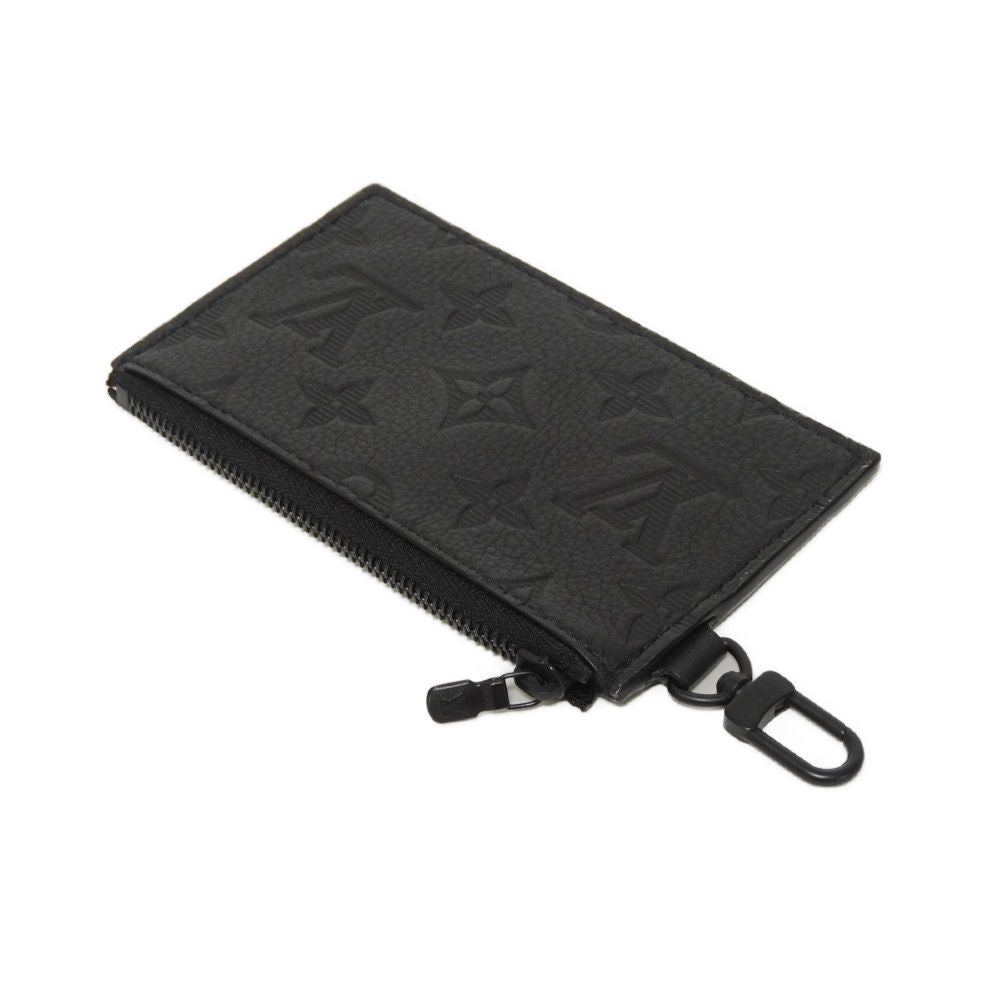 LOUIS VUITTON Coin case M81115 Shadow leather (monogram embossing) Noir Monogram shadow Gaston Wearable Wallet Coin Pocket Only