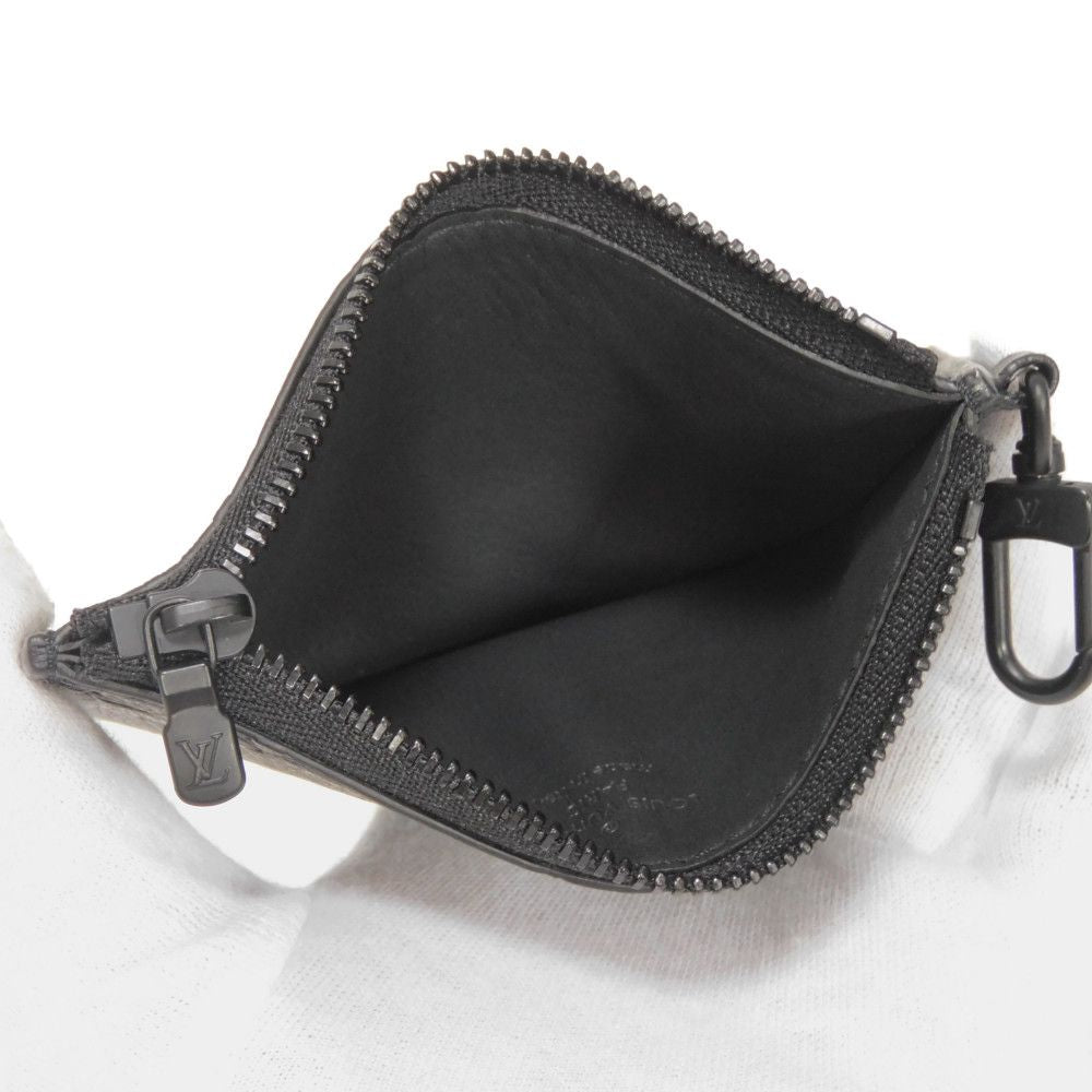 LOUIS VUITTON Coin case M81115 Shadow leather (monogram embossing) Noir Monogram shadow Gaston Wearable Wallet Coin Pocket Only