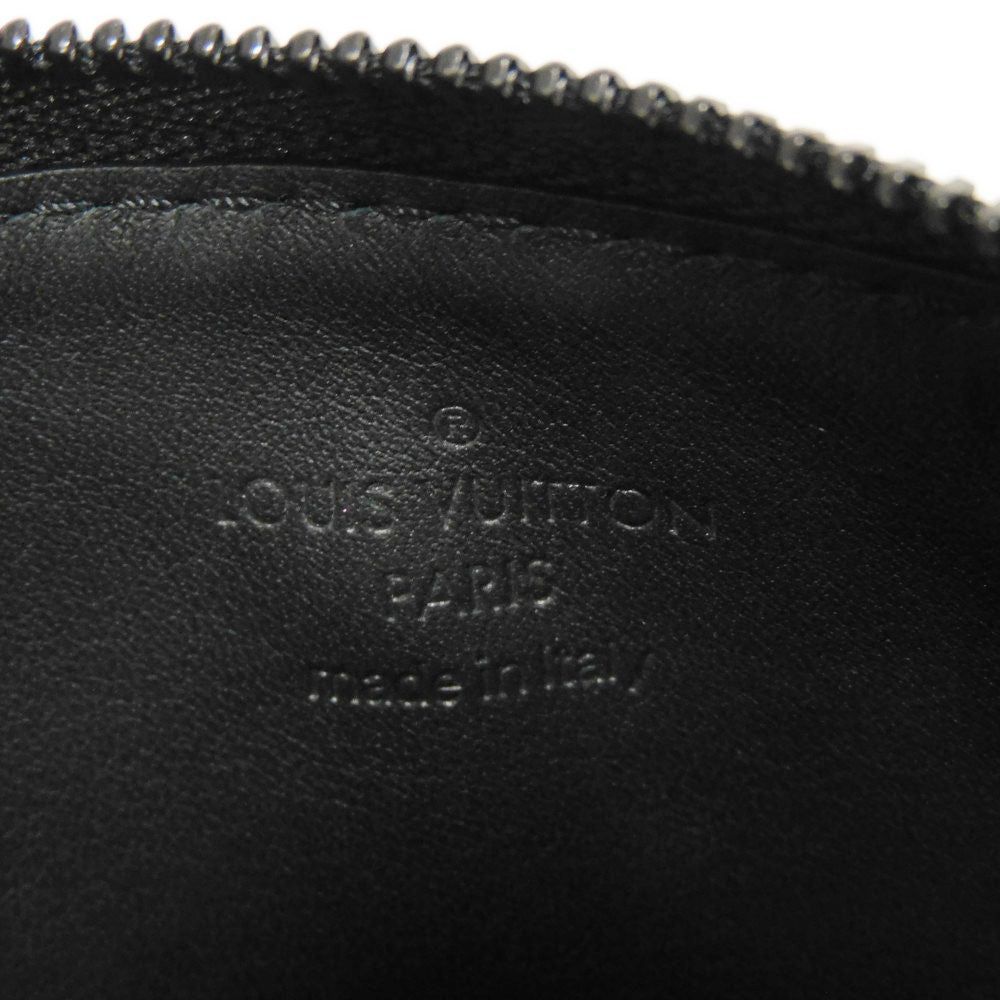 LOUIS VUITTON Coin case M81115 Shadow leather (monogram embossing) Noir Monogram shadow Gaston Wearable Wallet Coin Pocket Only