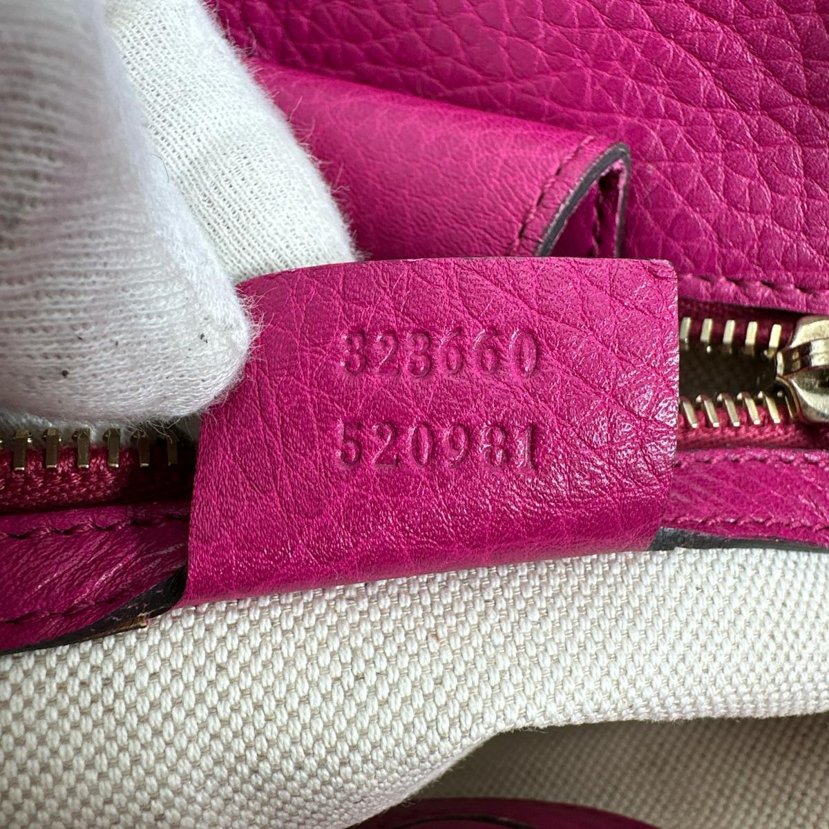GUCCI Handbag 323660 leather pink leather GG Marmont