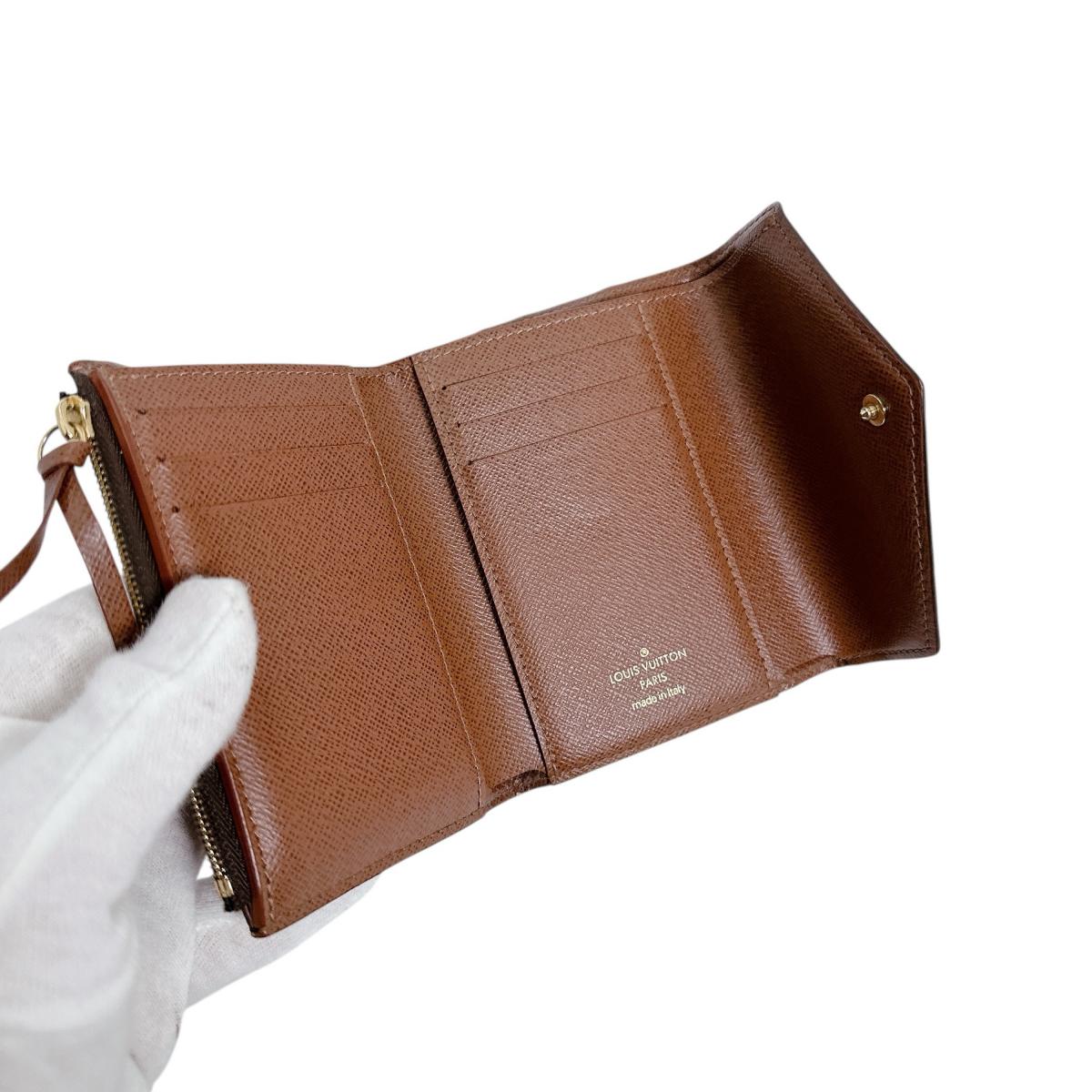 LOUIS VUITTON Tri-fold wallet M62472 Monogram canvas Brown Monogram Portefeuille Victorine