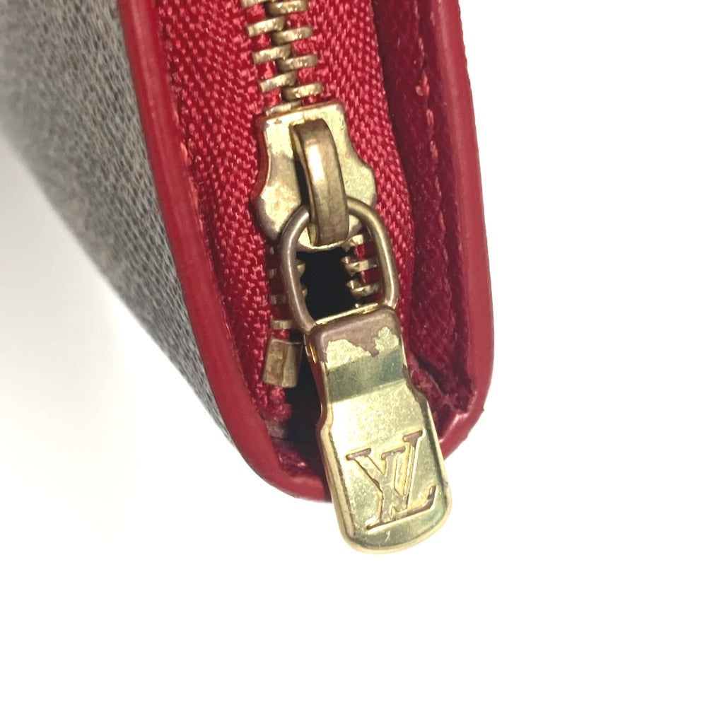 LOUIS VUITTON Long Wallet Purse M95006 Monogram Cherry Canvas Brown Monogram Cherry by Takashi Murakami Porto Monet Zip Women Used Authentic