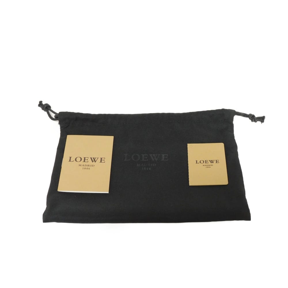 LOEWE Long Wallet Purse 113N95.F13 Goatskin black anagram Amazona Zip Around Wallet