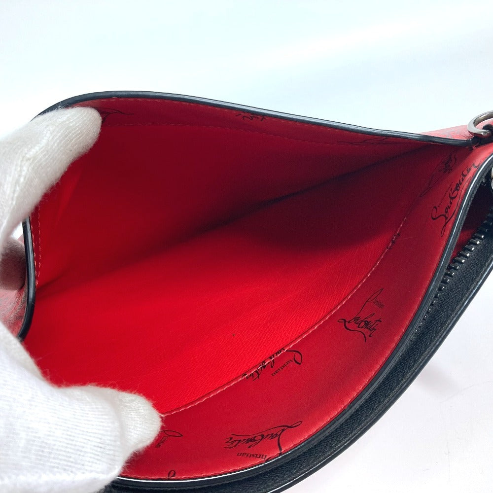 Christian Louboutin Clutch bag leather black logo