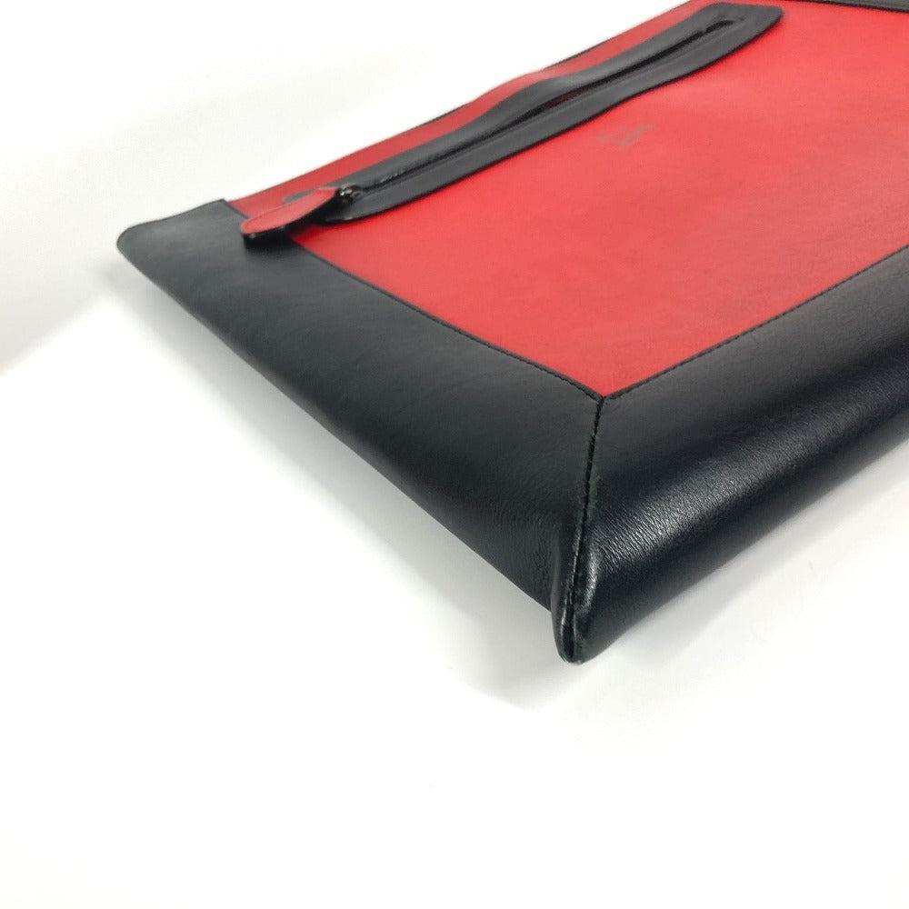 Christian Louboutin Clutch bag leather Red logo