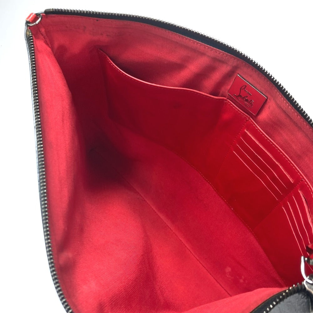 Christian Louboutin Clutch bag leather Red logo