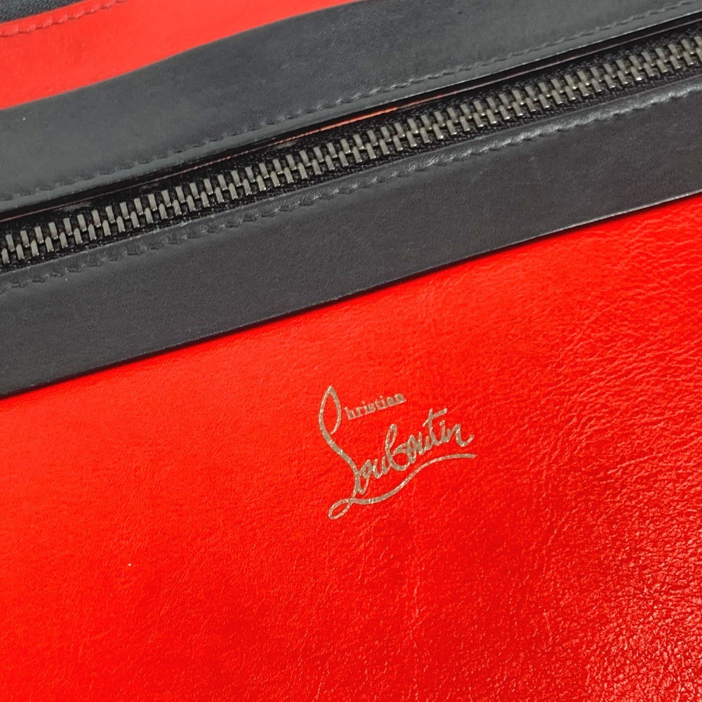Christian Louboutin Clutch bag leather Red logo