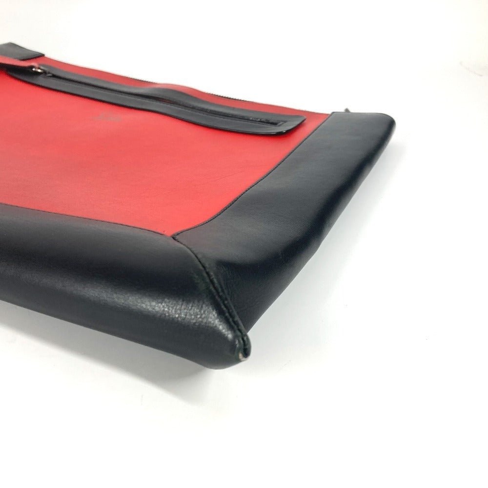 Christian Louboutin Clutch bag leather Red logo