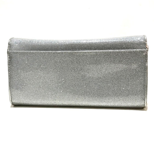 Christian Louboutin Clutch bag 1145132 PVC Silver Glitter Riviera Women Used Authentic
