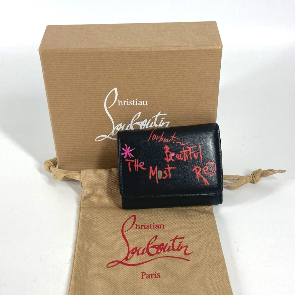 Christian Louboutin Trifold wallet 1205105 leather black Rubigaga