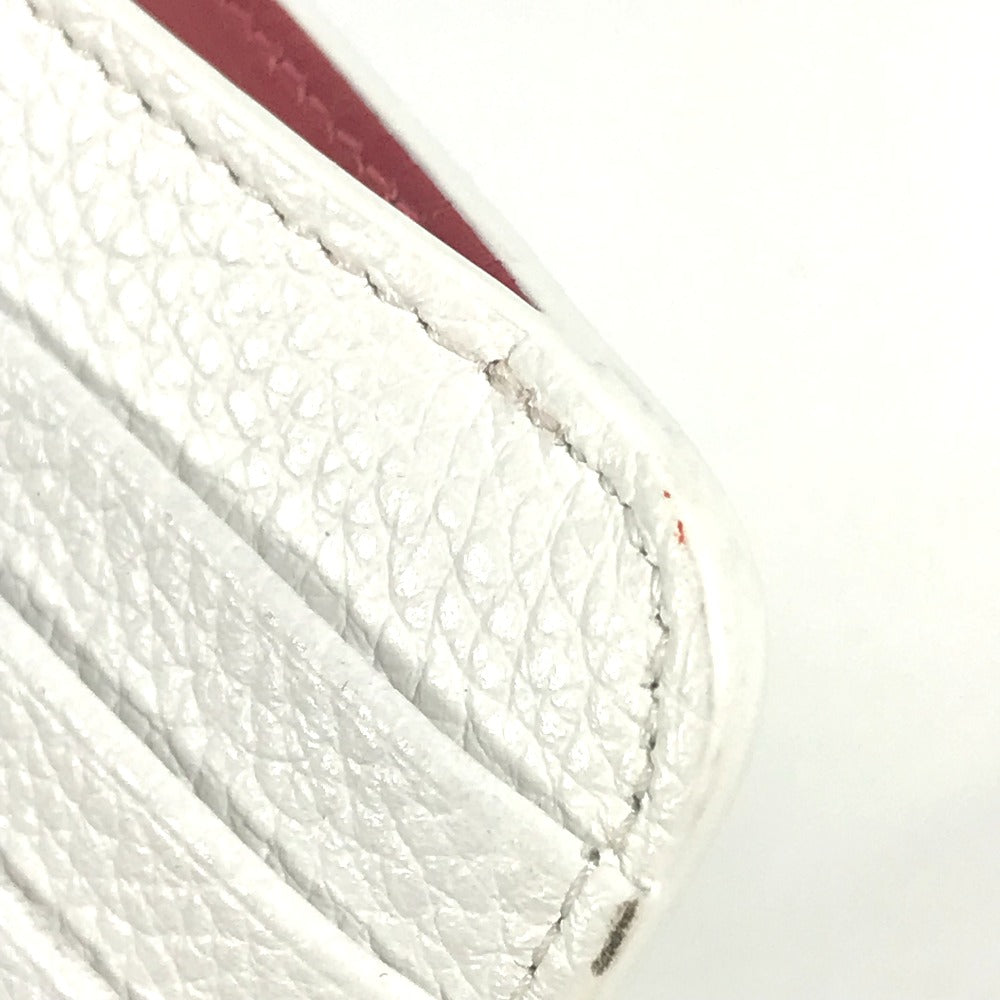 Christian Louboutin Coin case Rubber, Leather white logo sole