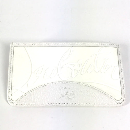 Christian Louboutin Coin case Rubber, Leather white logo sole