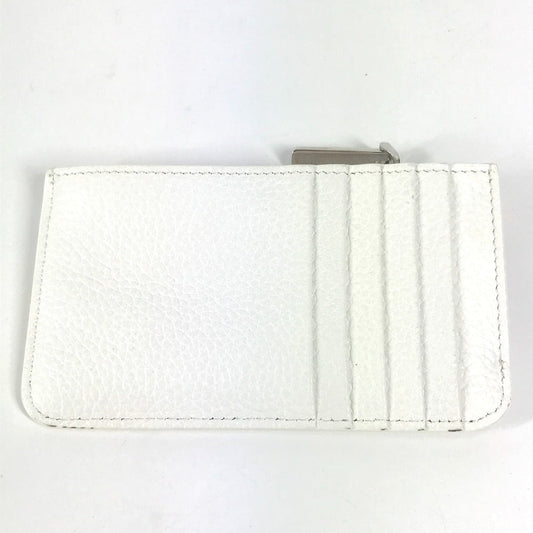 Christian Louboutin Coin case Rubber, Leather white logo sole