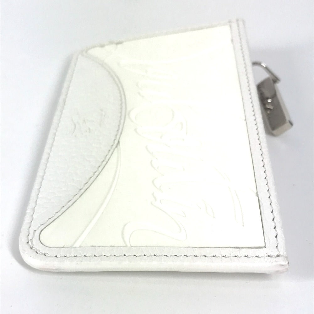 Christian Louboutin Coin case Rubber, Leather white logo sole