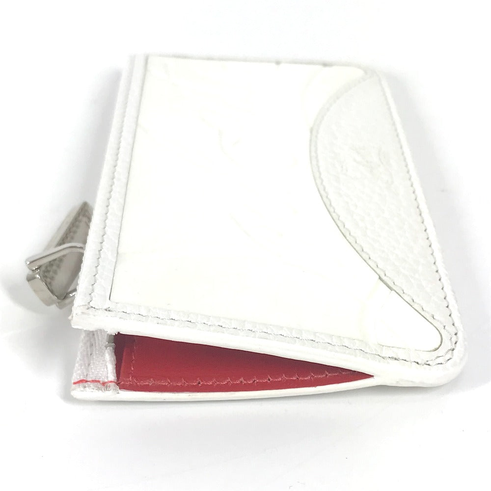 Christian Louboutin Coin case Rubber, Leather white logo sole