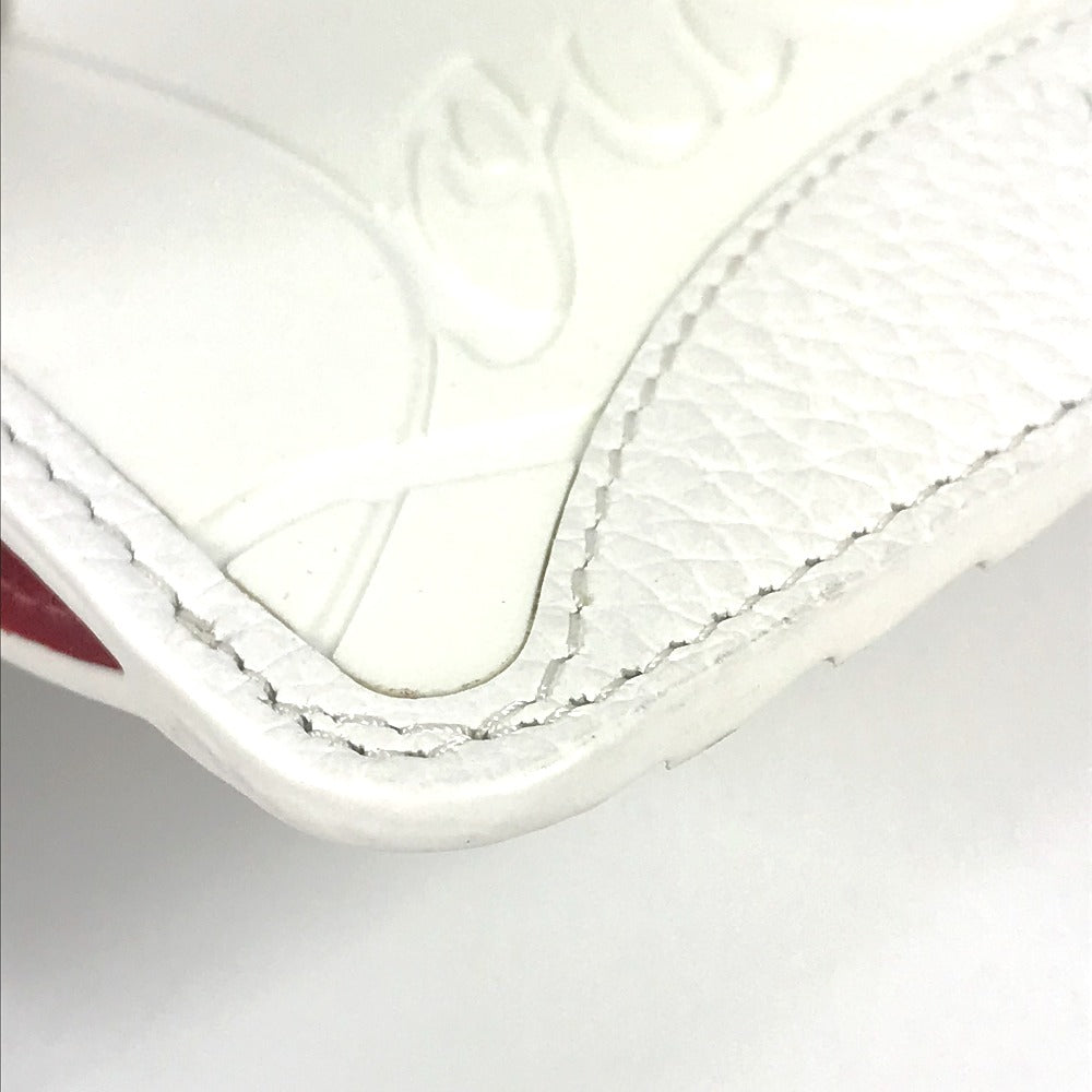 Christian Louboutin Coin case Rubber, Leather white logo sole