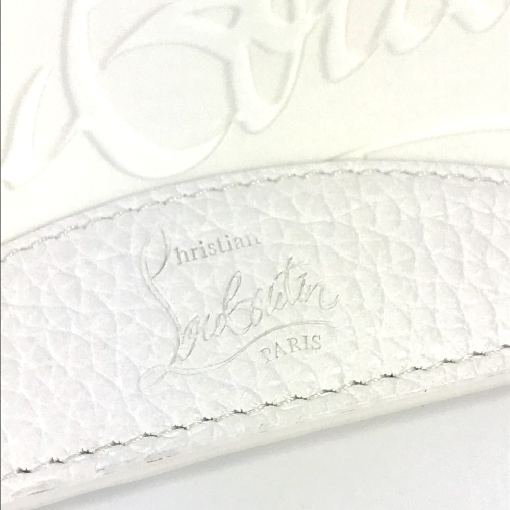 Christian Louboutin Coin case Rubber, Leather white logo sole