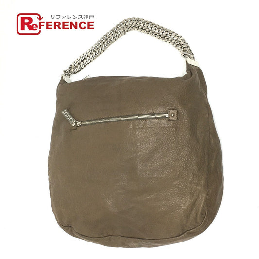 Christian Louboutin Shoulder Bag leather Brown Shoulder Women Used Authentic