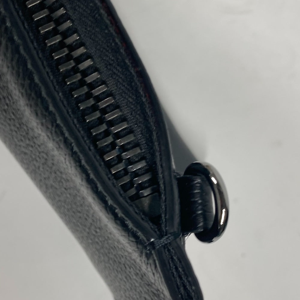 Christian Louboutin Shoulder Bag leather black Crossbody logo SKY Sky mens Used Authentic