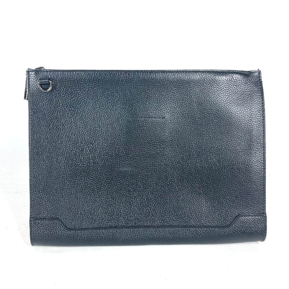 Christian Louboutin Shoulder Bag leather black Crossbody logo SKY Sky mens Used Authentic