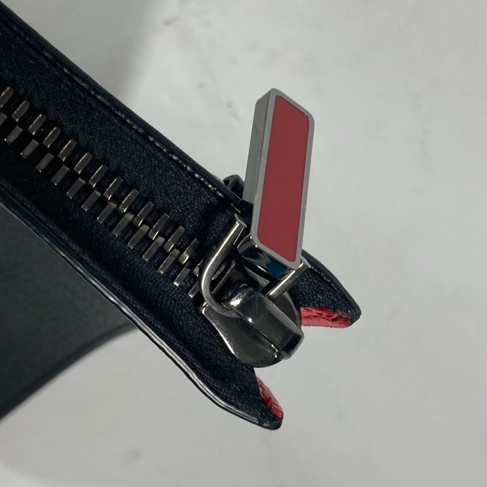 Christian Louboutin Shoulder Bag leather black Crossbody logo SKY Sky mens Used Authentic