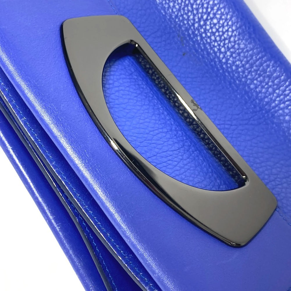 Christian Louboutin Shoulder Bag leather blue logo