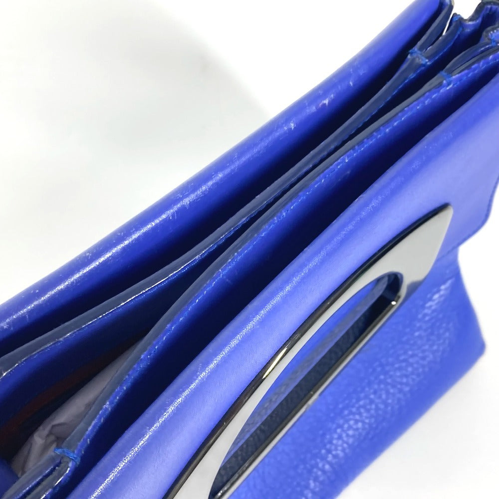 Christian Louboutin Shoulder Bag leather blue logo
