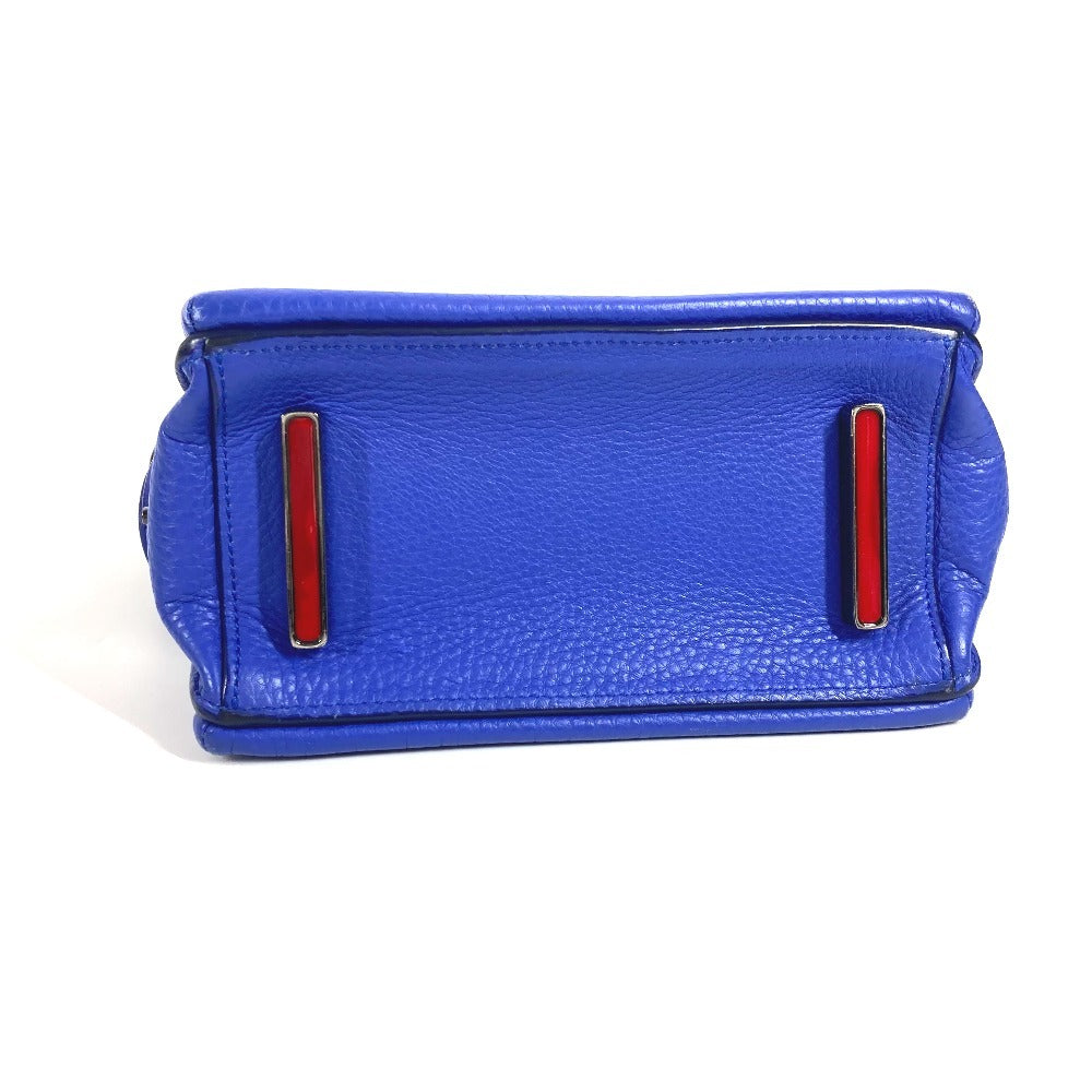Christian Louboutin Shoulder Bag leather blue logo