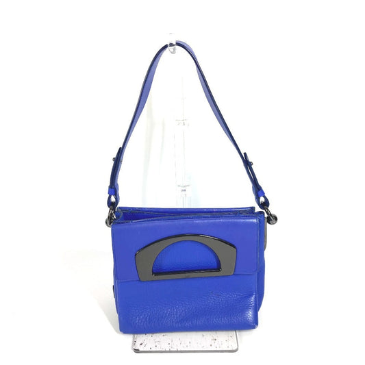 Christian Louboutin Shoulder Bag leather blue logo