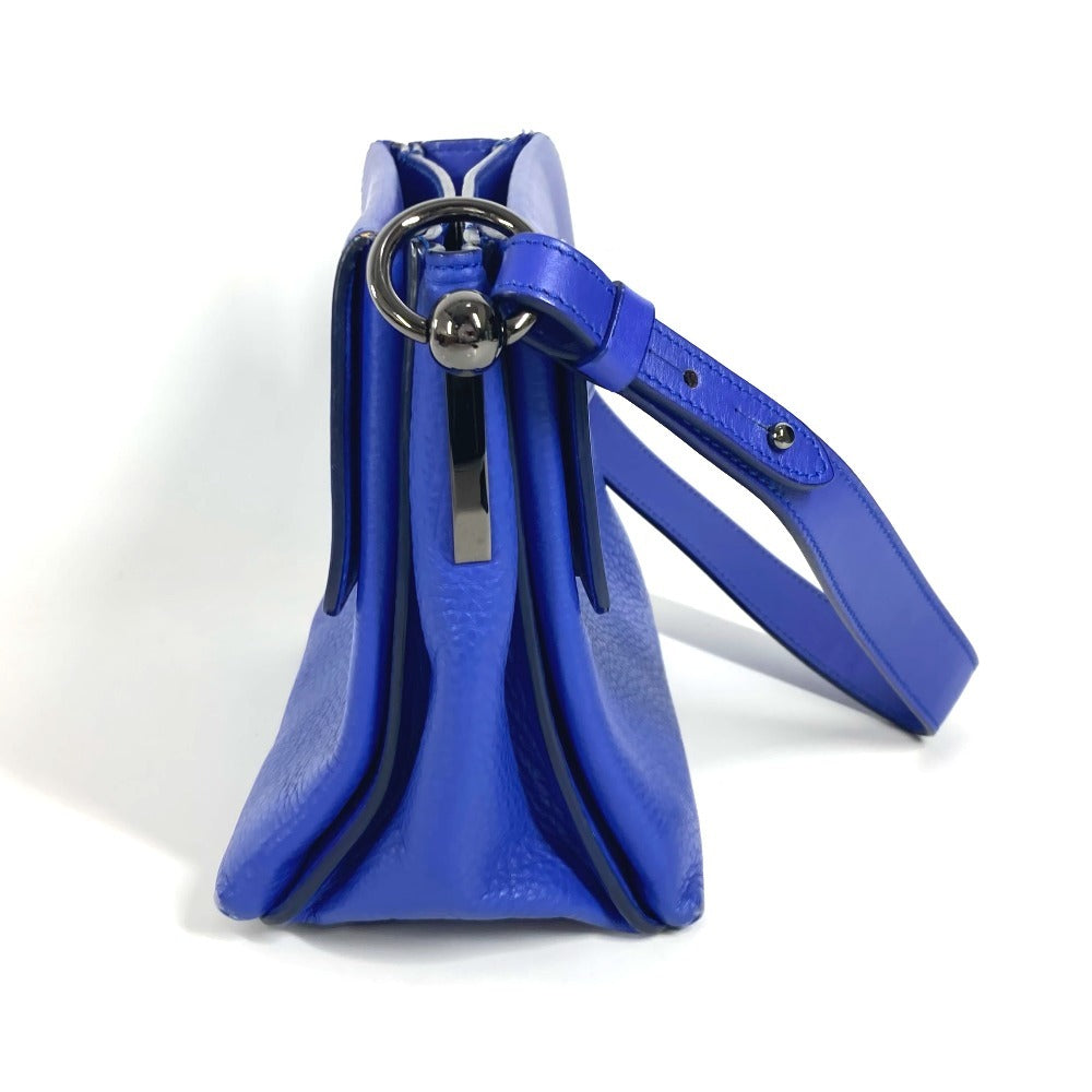 Christian Louboutin Shoulder Bag leather blue logo