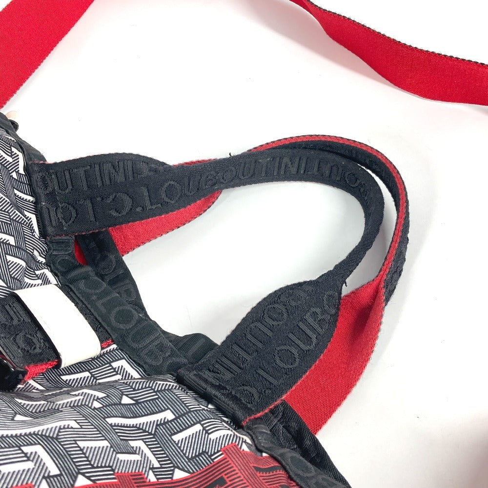 Christian Louboutin Shoulder Bag Nylon Red logo
