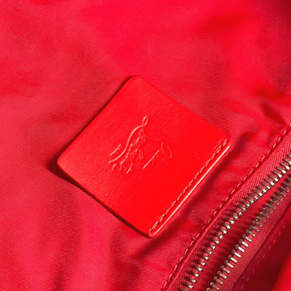 Christian Louboutin Shoulder Bag Nylon Red logo