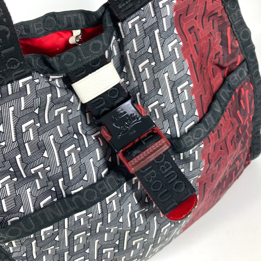 Christian Louboutin Shoulder Bag Nylon Red logo