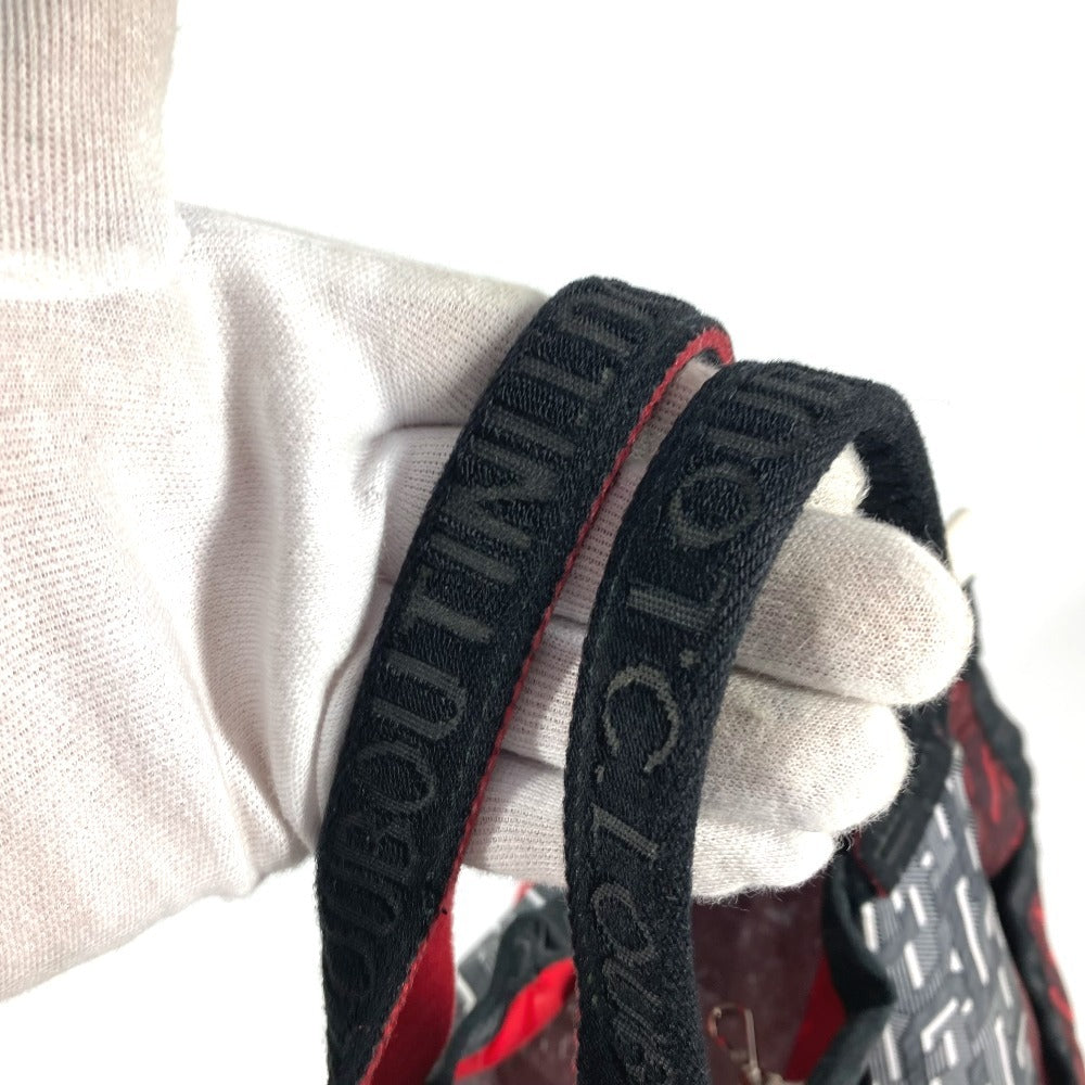 Christian Louboutin Shoulder Bag Nylon Red logo