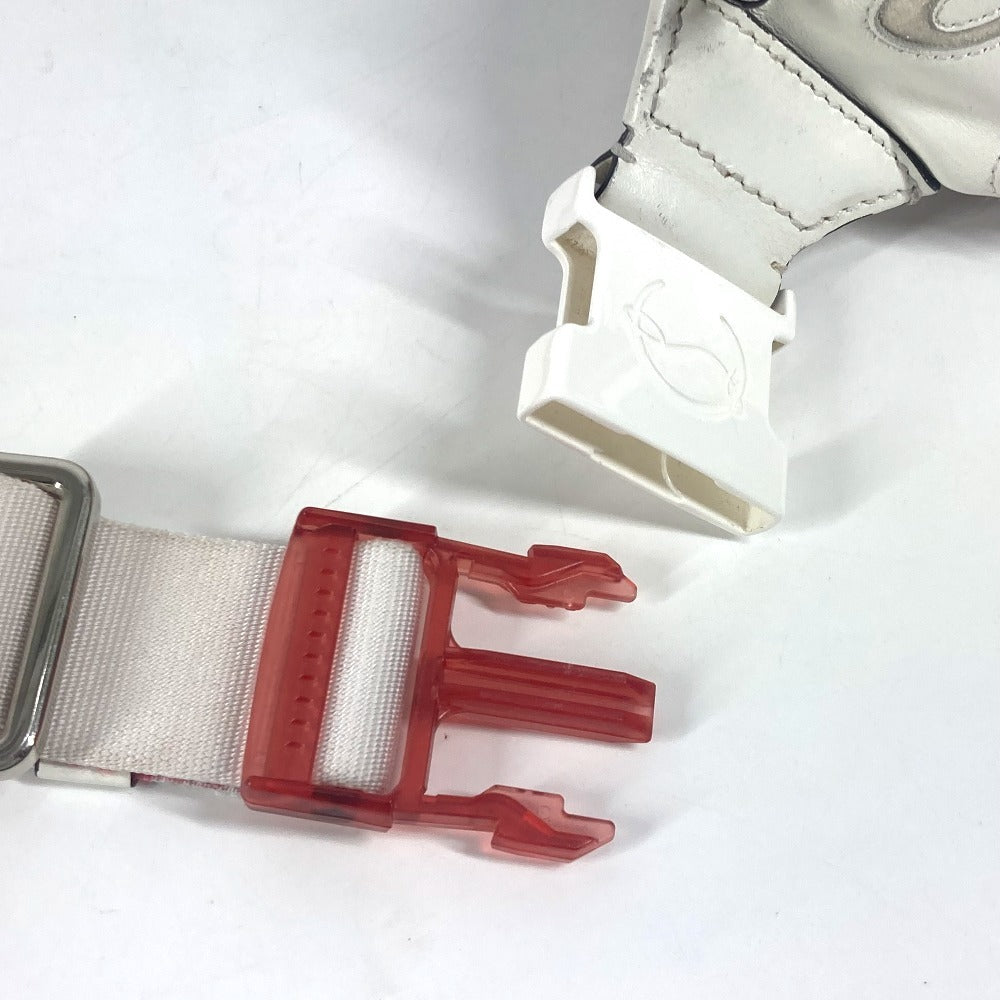 Christian Louboutin Sling bag leather white mary jane logo