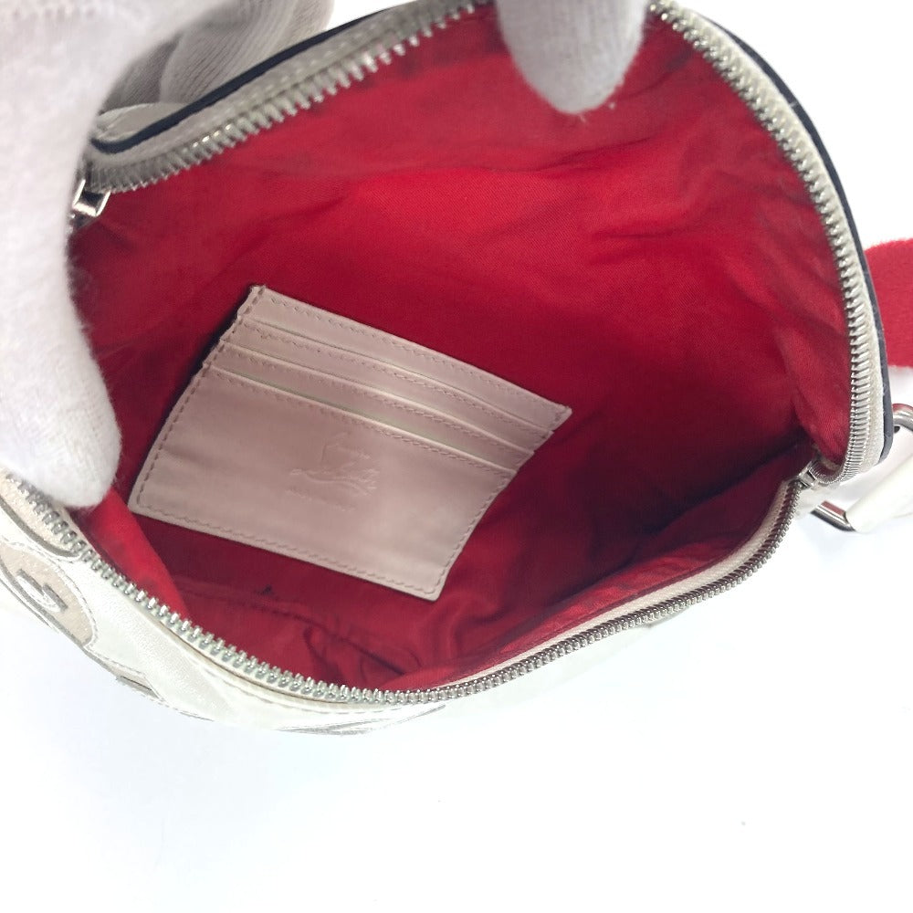 Christian Louboutin Sling bag leather white mary jane logo
