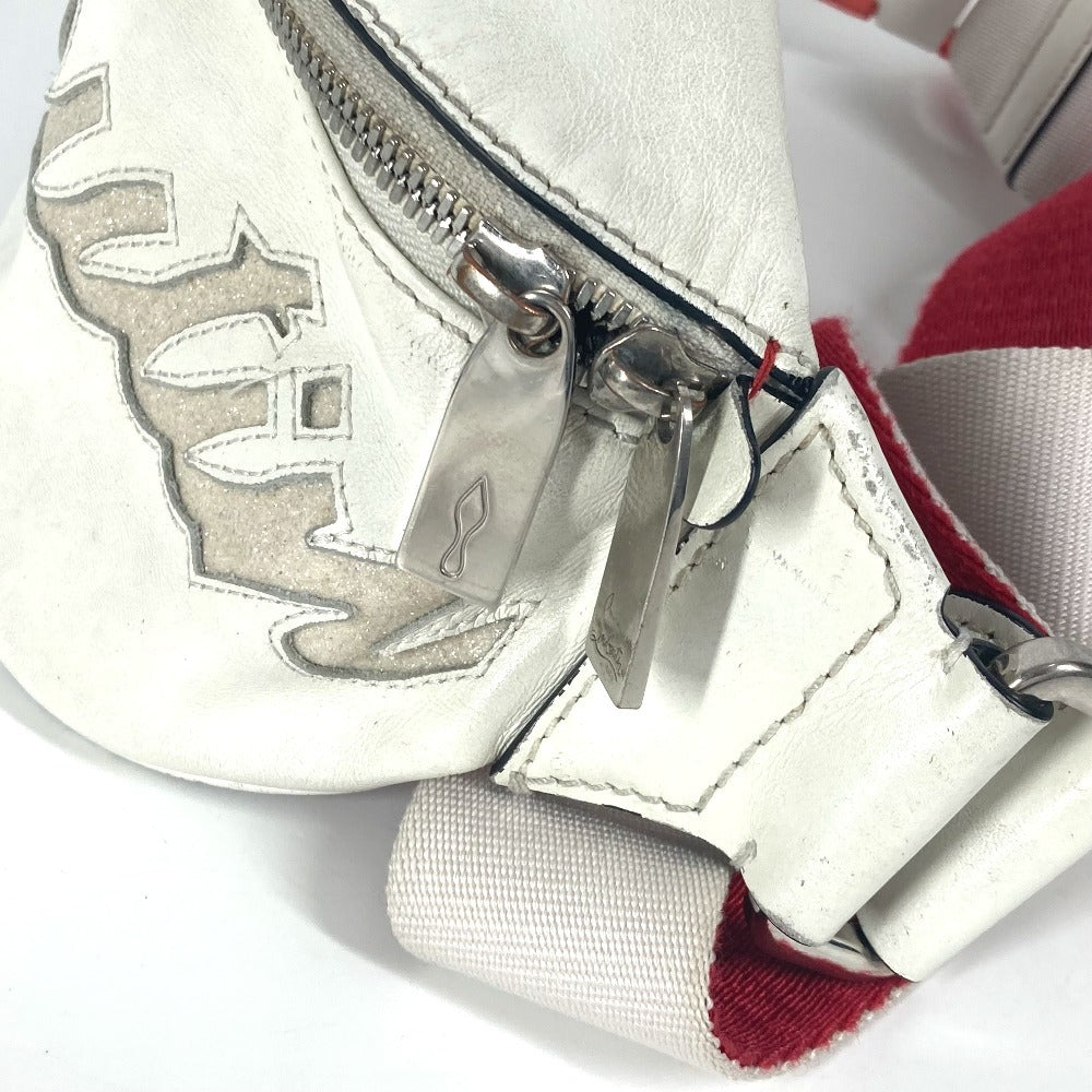 Christian Louboutin Sling bag leather white mary jane logo