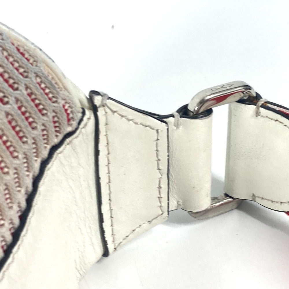 Christian Louboutin Sling bag leather white mary jane logo