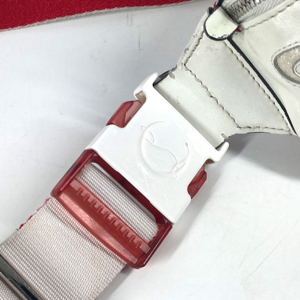 Christian Louboutin Sling bag leather white mary jane logo